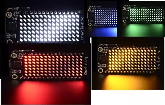 Fly thinking Dili Asia CharliePlex светодиодный матричный дисплей 15x7 красный желтый зеленый синий белый