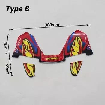 FMF наклейка 4T мотоциклетный глушитель на трубу водонепроницаемые (30 см x 17 см) универсальные для мотоциклов и автомобилей