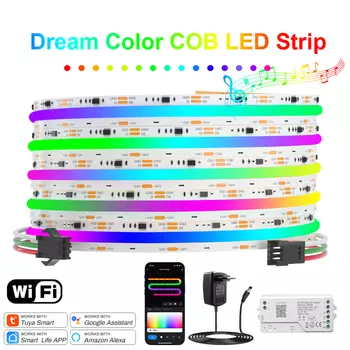FOB COB WiFi RGBIC Светодиодная лента 5M 10M 20M 25M