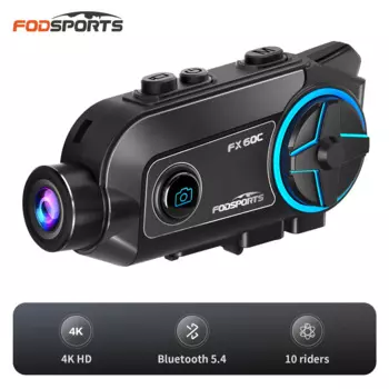 Fodsports FX60C Мотоциклетный домофон Bluetooth-гарнитура для шлема