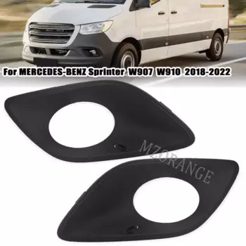 Крышка решетки противотуманных фар для Mercedes-Benz Sprinter W907 W910 2018 2019 2020-2022, передний бампер автомобиля, фары, детали рамки