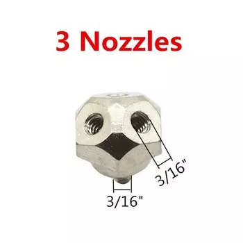 FOGWOWO медная резьбовая насадка для распыления 3/16 дюйма