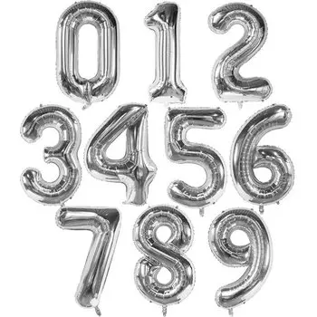 Фольгированные гелиевые шары LQVYI 40 дюймов с номером 0-9
