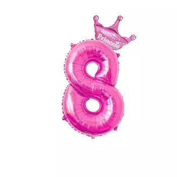 Фольгированные шары CHLEZI 32 дюйма с номером и короной 1-9 лет
