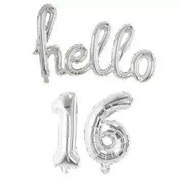 Фольгированные шары-цифры Disney 16 дюймов, набор из 3 шт.