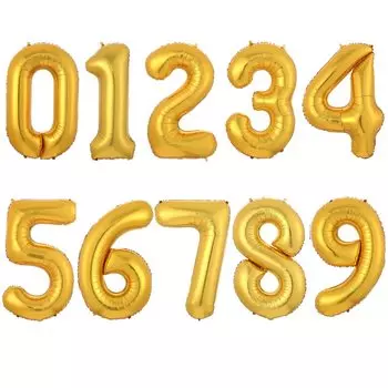 Фольгированные шары-цифры Partigos 30/40 дюймов