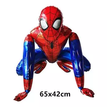 Большие 3D воздушные шары с Человеком-пауком на день рождения, Железный человек, фольгированный шар, Халк, мальчик, детский душ, декор для вечеринки, супергерой, дети, надувная игрушка