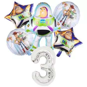 Фольгированные шары Disney История Игрушек Базз Лайтер Вуди