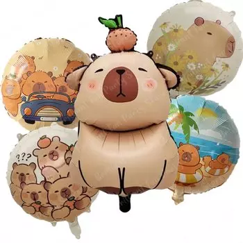 Фольгированные шары Disney Капибара 5 шт