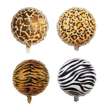 Фольгированные шары Disney, набор из 10 штук, 18 дюймов, джунгли сафари