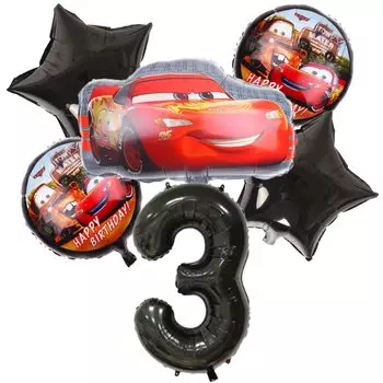 Фольгированные шары Disney в виде машинок