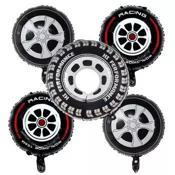 Фольгированные шары гоночные автомобили Disney 5 шт.