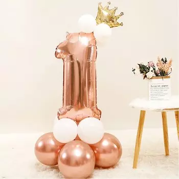 Фольгированные шары-колонки TingBabyer для дня рождения