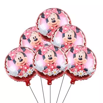 Фольгированные шары Микки и Минни Disney 6 шт.