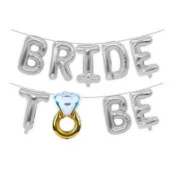 Фольгированные шары MOONBIFFY "Bride To Be", 16 дюймов