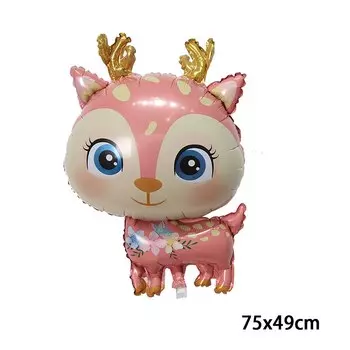 Фольгированные шары MOONBIFFY с оленем, 3 шт.