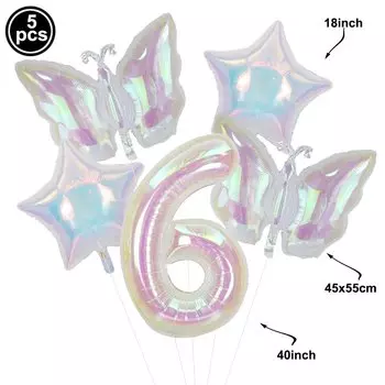 Фольгированные шары с бабочками YSOIHF 40 дюймов