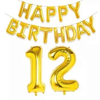 Фольгированные шары "С Днем Рождения" TingBabyer