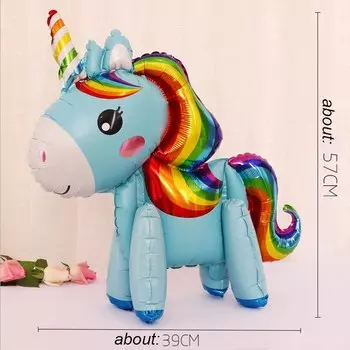 Фольгированные шары с единорогом GGFEIQ