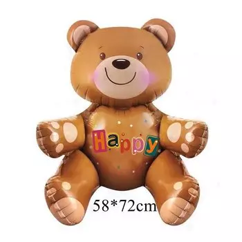 Фольгированные шары с сердцами и буквами для детского дня рождения