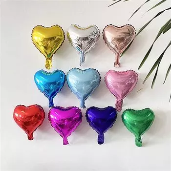 Фольгированные шары звезды и сердечки CatchMyParty 5/10 дюймов