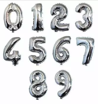 Фольгированные воздушные шары ZPDH с цифрами