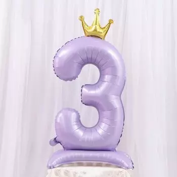 Фольгированный цифровой шар DUTRIEUX 40 дюймов светло-фиолетовый