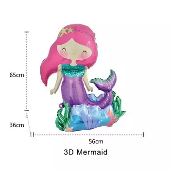 Фольгированный шар русалка EsenTroye