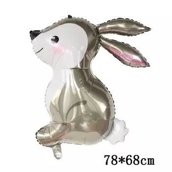 Фольгированный шар серый кролик Disney
