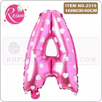 Фольгированный воздушный шар буква 16 дюймов REIANS
