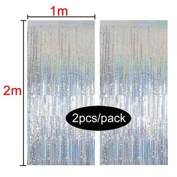 Фольговая занавеска для фотозоны