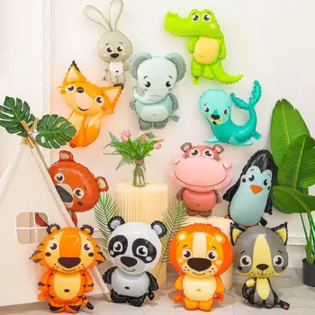 Фольговые шары животные детский день рождения