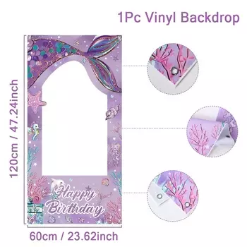 Фон для фотобудки "Русалка", FENGRISE