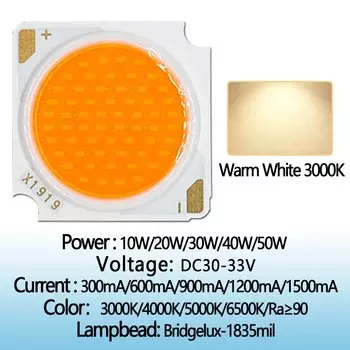 Фонарь COB 10-50 Вт, теплый/натуральный/чистый/холодный белый, XS&ZY