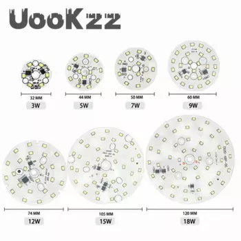 UooKzz LED лампа чип SMD2835 3-18 Вт