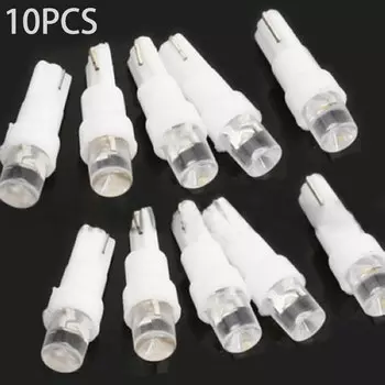 Фонарь для приборной панели автомобиля, 10 шт., 12 В, T5, 37, 74, 70 светодиодов, лампа, белый свет