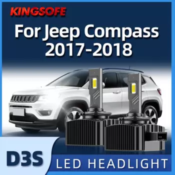 Фонарь головного света KINGSOFE, 6000 лм, 2017 к, 55 Вт, для Jeep Compass 2018
