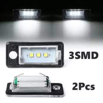 Фонари Canbus для номерного знака Audi A3 Cabriolet S3 A4 S4 RS4 B6 B7 Sedan A5 A6 A8 Q7 S8 S6 C6 Sedan OEM #, 2 шт. подсветка номера задний фонарь