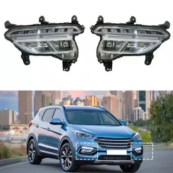 Фонари для дневных ходовых огней Hyundai Santa Fe Sport 2016-2018