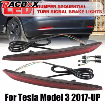Фонари заднего бампера для Tesla Model 3 2017 2018 2019 2020 2021 2022 2023