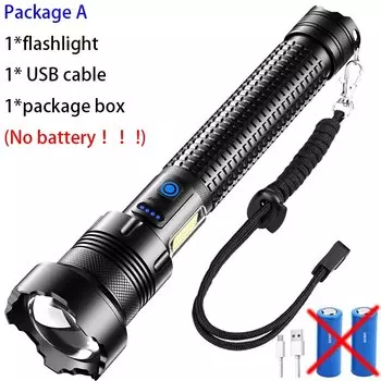 Фонарик ASORT XHP360 водонепроницаемый