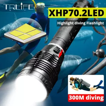 Фонарик TRLIFE XHP70.2 водонепроницаемый для дайвинга