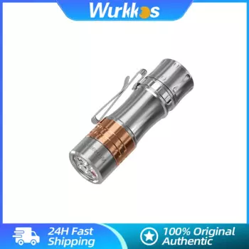 Wurkkos TS10 V2 титановый фонарик 14500 с RGB подсветкой