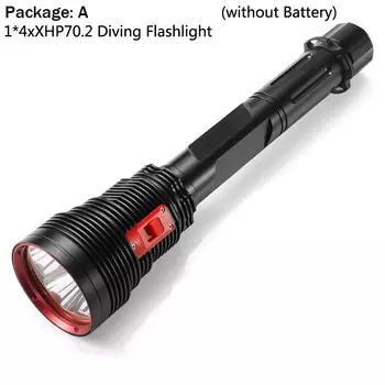 Фонарик Ekaiou 4 x XHP70.2 24000 люмен для подводного плавания