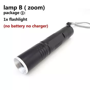 Фонарик QvvCev 1500 лм черный