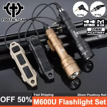 Фонарик с двумя функциями, 600 лм, 20 м