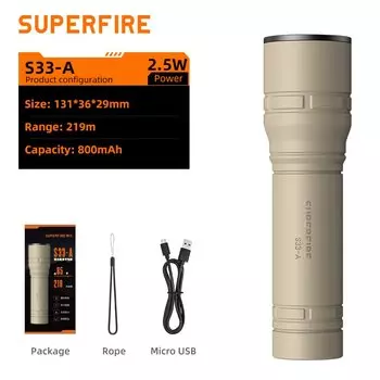Фонарик SUPERFIRE S33-A