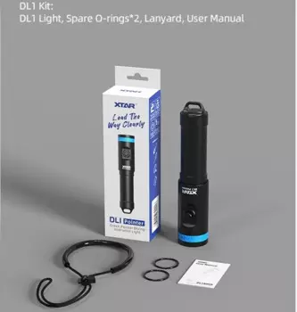 Фонарик XTAR DL1 для дайвинга