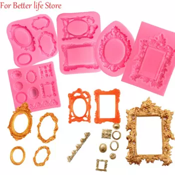 Форма для торта ChengHaoRan, силиконовая, барокко