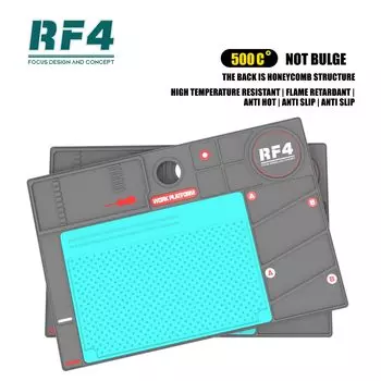 FONLOGIC RF4 RF-PO2 Термостойкий силиконовый коврик для пайки 26*38 см